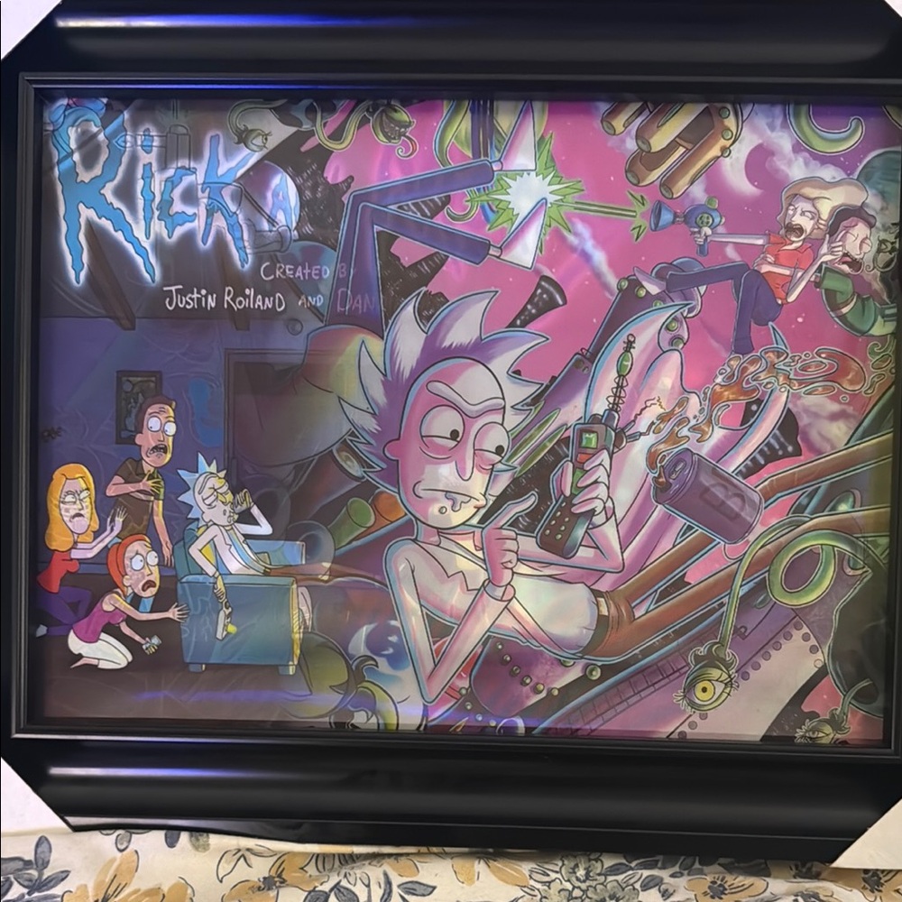 Colorful Sci-Fi Framed Poster